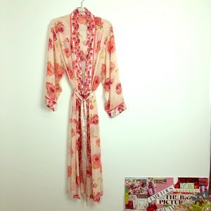 Sophia by Delicates Sheer Floral Robe